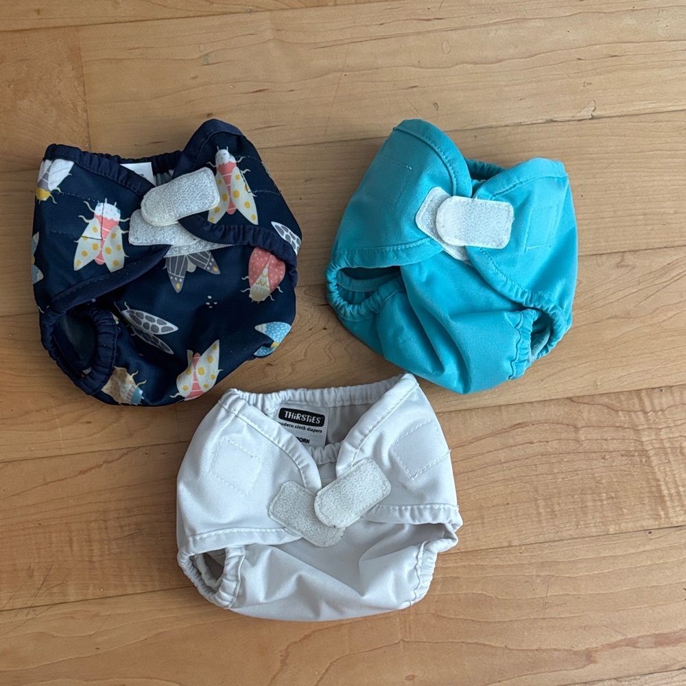 Thirsties Kids Cloth Diaper Covers - set of 3 Newborn